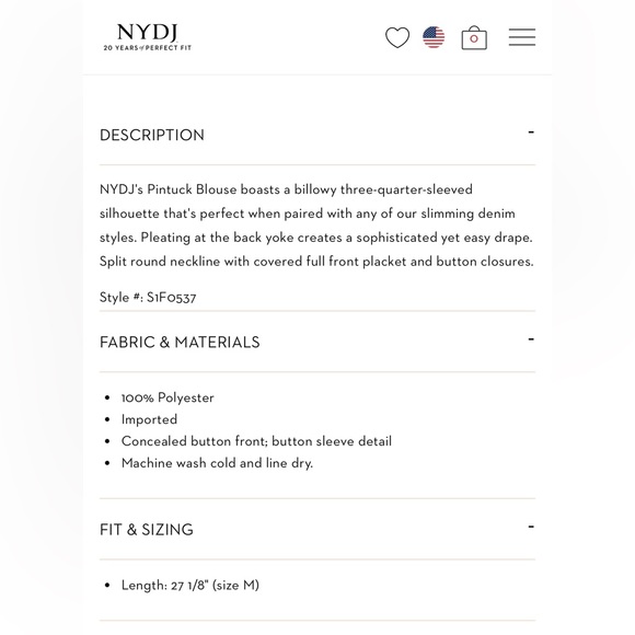 NYDJ Pintuck Blouse Medium Animal Print Black White Tan - Picture 5 of 8